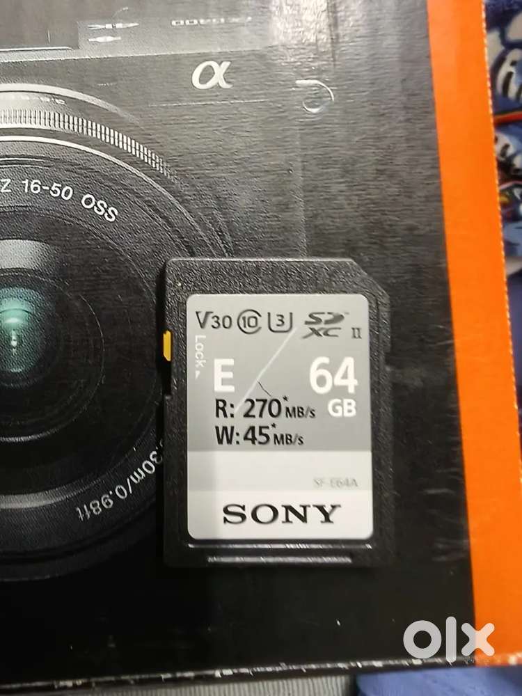 Sony Alpha 6400 mirrorless camera with 16-50mm OSS lens in warranty