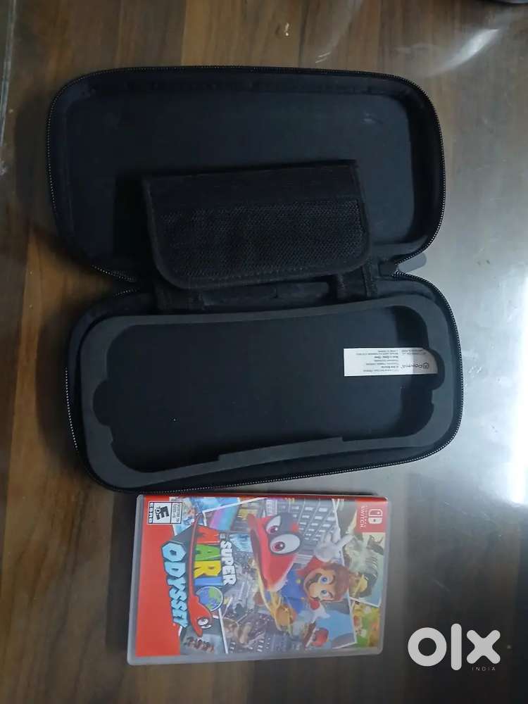 Nintendo switch games and pouch