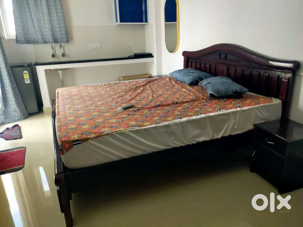 Fully furnished 1 bhk flat rent gouldhoddy Gachiboli journalist colony