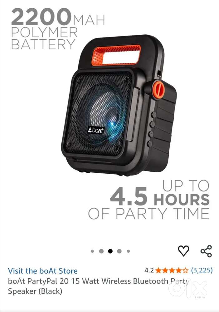 BoAt PartyPAL Bluetooth karoke speaker @just Rupees 1500/-