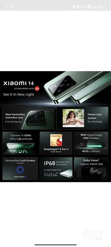 Mi Xiaomi 14 - 12/512 Full kit Available Exchange OK