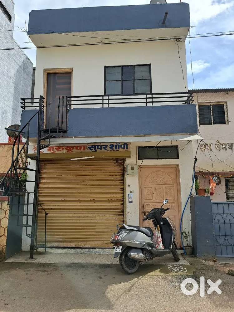 Independent House + Attached commercial shop for sale