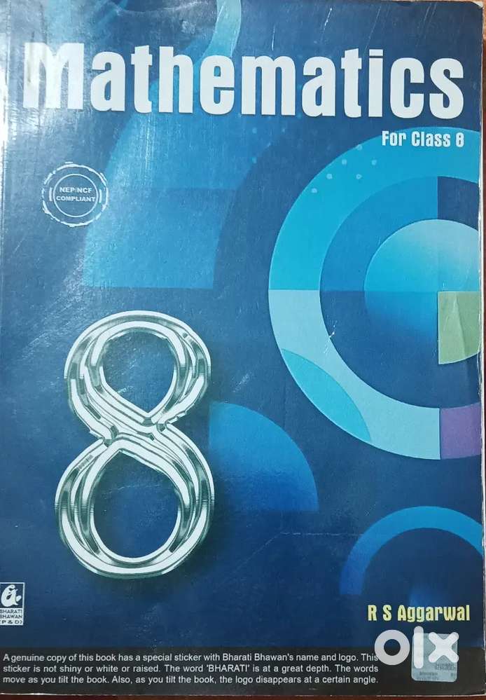 CLASS 8 RS Aggarwal MATHS BOOK