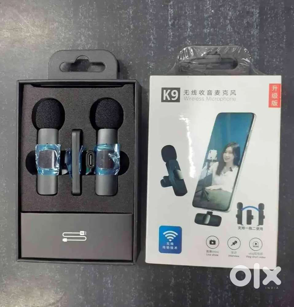 k9 wireless lavalier microphone (black)