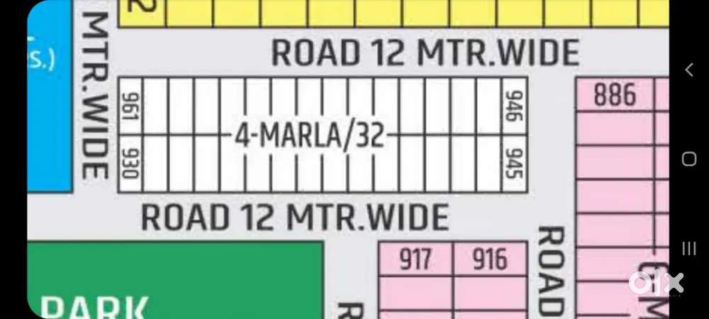 Plot for sale in Sec 33P 4 Marla