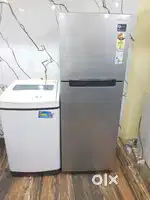 Samsung chrome body refrigerator & samsung automatic washing machine**