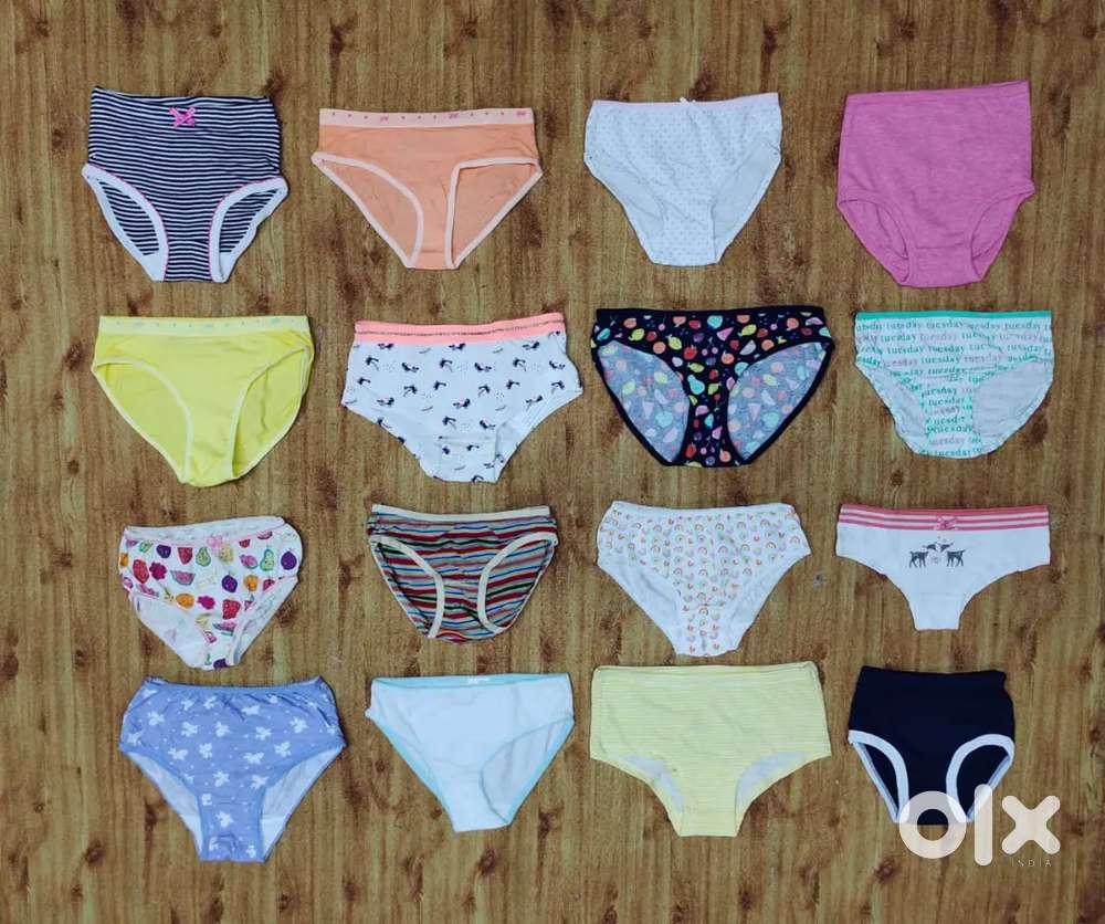 Girls Regular Panties (1-14 Years.) Mix 9000 pcs Available