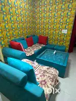 sofa with table