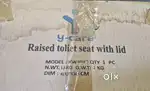 Raised Toilet Seat with lid for Elderly