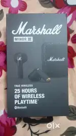 Marshall III Earbuds - Black, Original, Good Condition