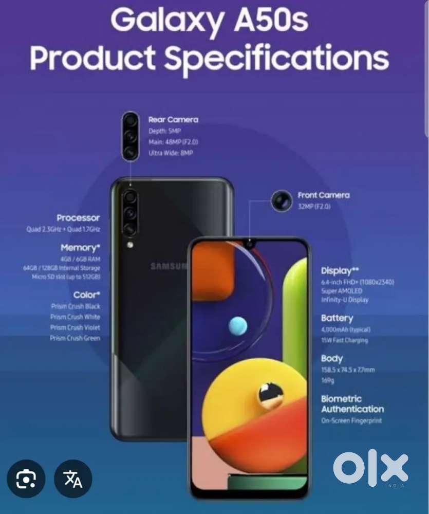 Galaxy A50s miner crack at bottom