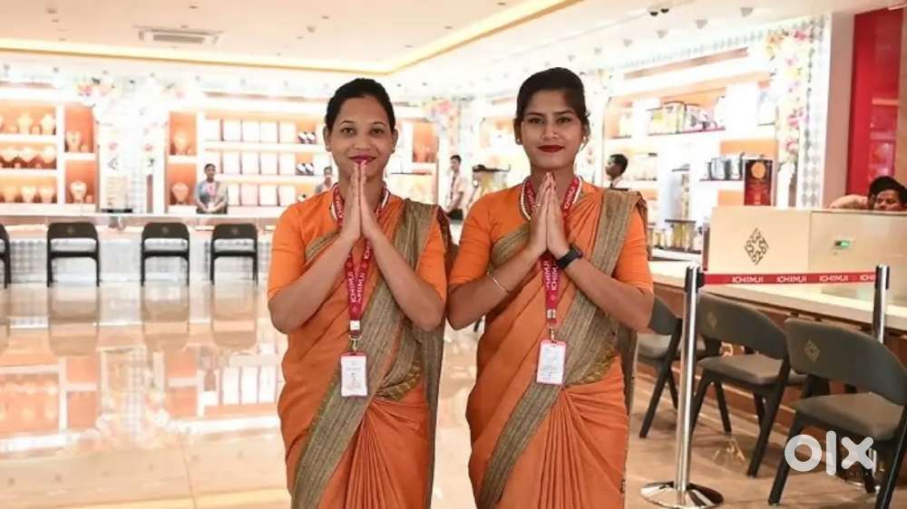 Khimji jewellers job only for girls salesman, reception