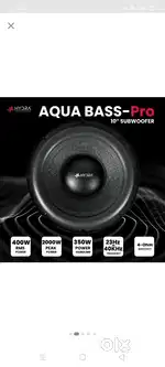 Hydra aqua bass pro 10 subwoofer