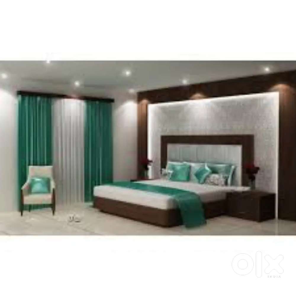 1/3 BHK flat office bungalow in full furniture and all work solution