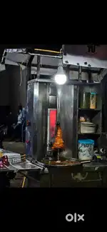 Shawarma stall with machine