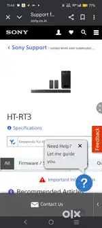 Sony rt3 5.1 sound bar dolby digital