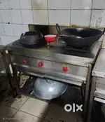 Gas BURNER, Cake Display Fridge for Hotel Restaurant cafe Lari