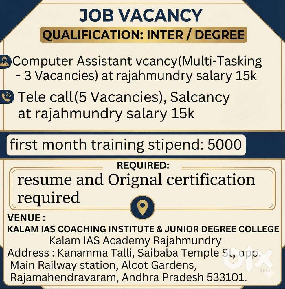 tele-caller vacancies