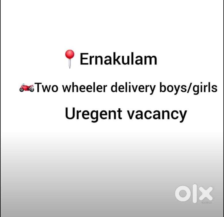 Two wheeler delivey job both male and female