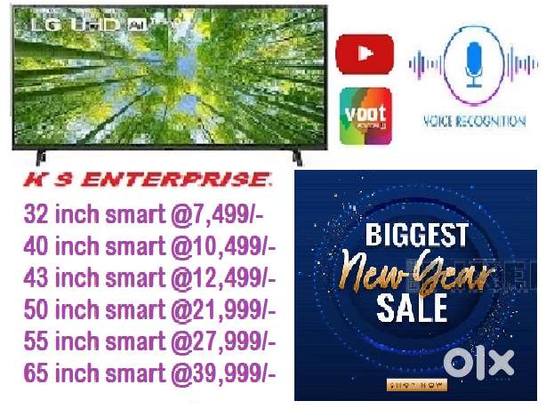 WINTER DHAMAKA OFFER 40 INCHES  SMART, 4K UHD LED TV IN 10,499 /-ONLY.
