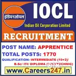 URGENT REQUIREMENT IN IOCL JOB MALE AND FEMALE BOTH CONTACT NOW