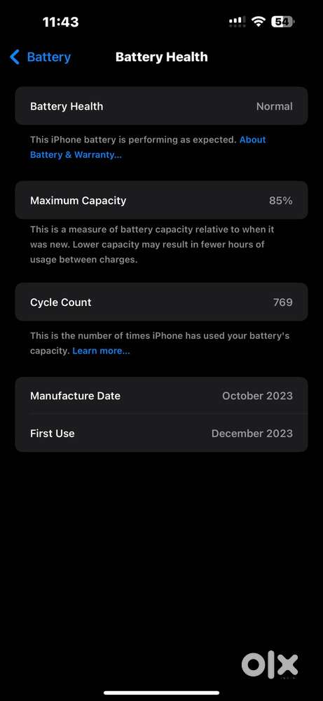 iPhone 15 pro max, 512 GB, Natural Titanium, 2023 Dec