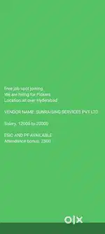 Need male's packing picker in Uppal
