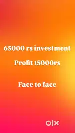 Investment 65k face to face 15 k profit