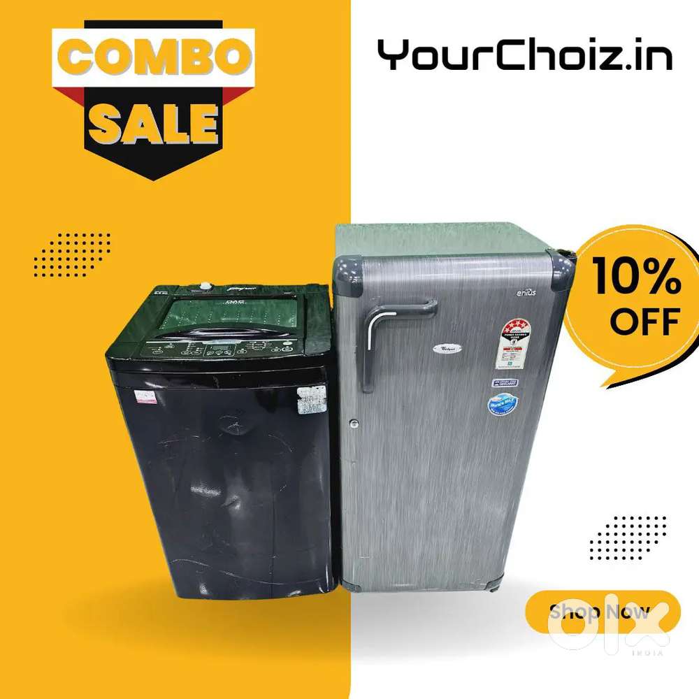Washing machine and fridge combo free shipping included