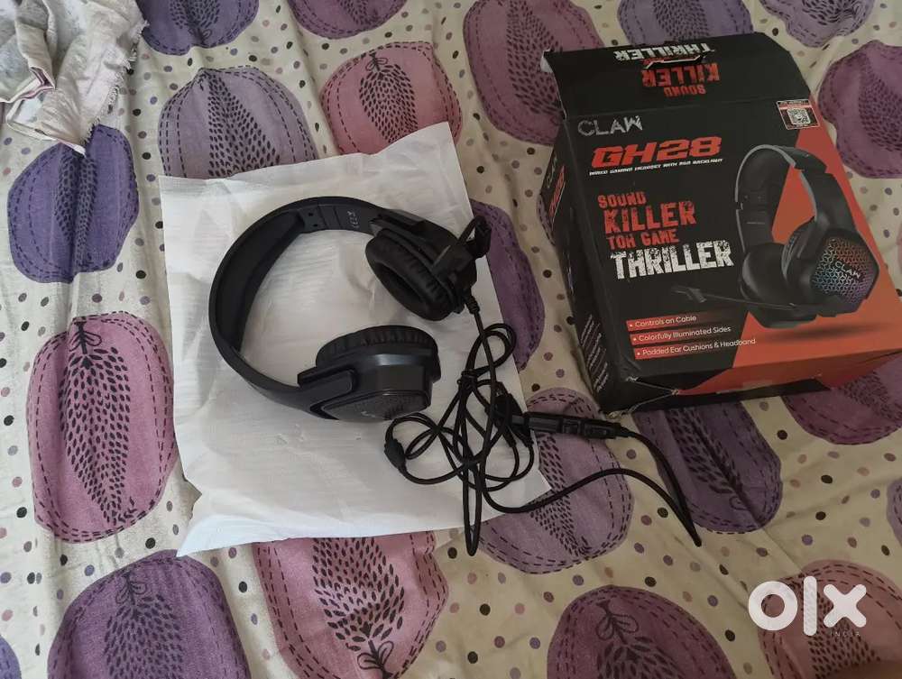 CLAW RGB PC,TAB, LAPTOP GAMING HEADSET WIRE