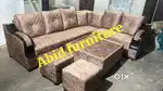 unique design fabric l shape corner sofa set 3 year warranty mm 477