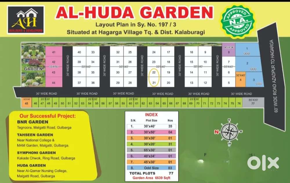30×40 open plot for sale