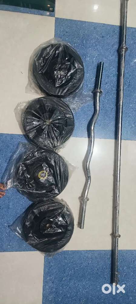 20kg , 4 nos 5kg each weight Dumbbell, gym iron rods
