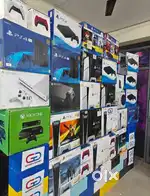 PlayStation and Microsoft X box gaming consoles for sale