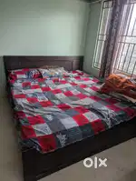 King Size Wooden Bed (6ft x 6.5ft) - Excellent Condition