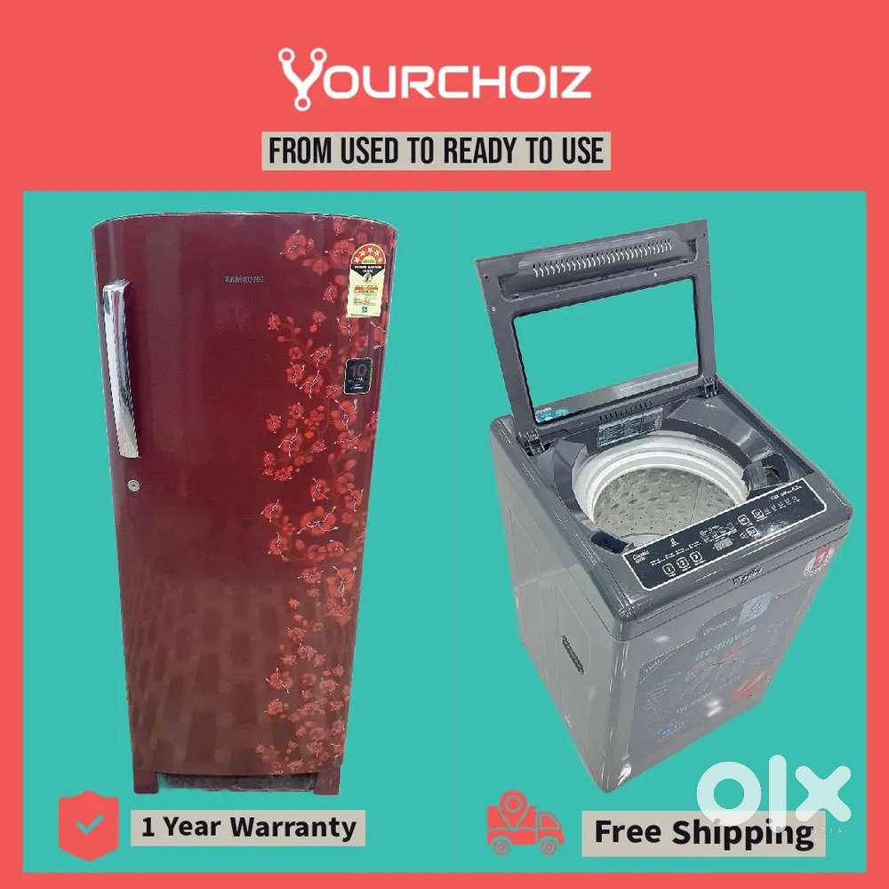 Appliance Combo Offer - Energy-Efficient single Door Fridge & Washing