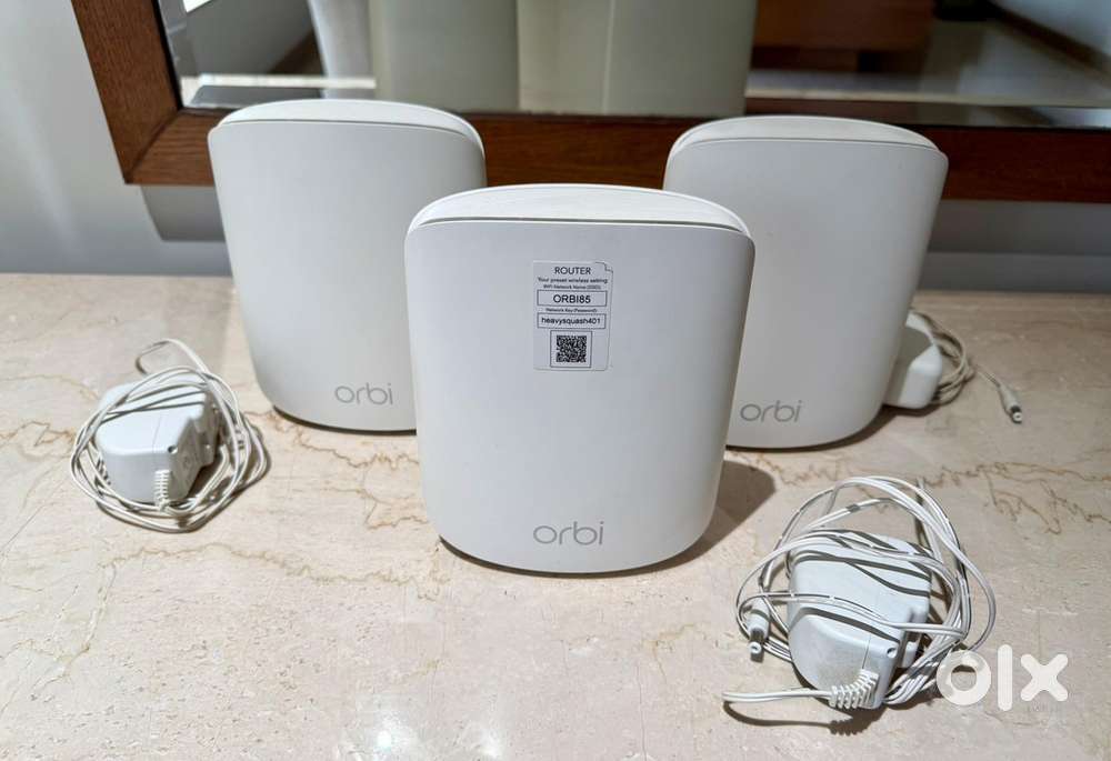 NETGEAR Orbi Larger Whole Home Dual Band Mesh WiFi 6 System (RBK353)