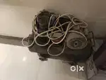Air compressor machine double piston