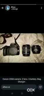Canon good condition camera aand lens