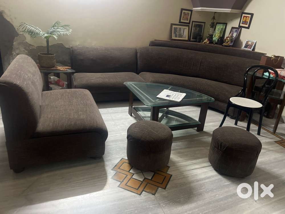 Full set of sofa and tables for lobby.