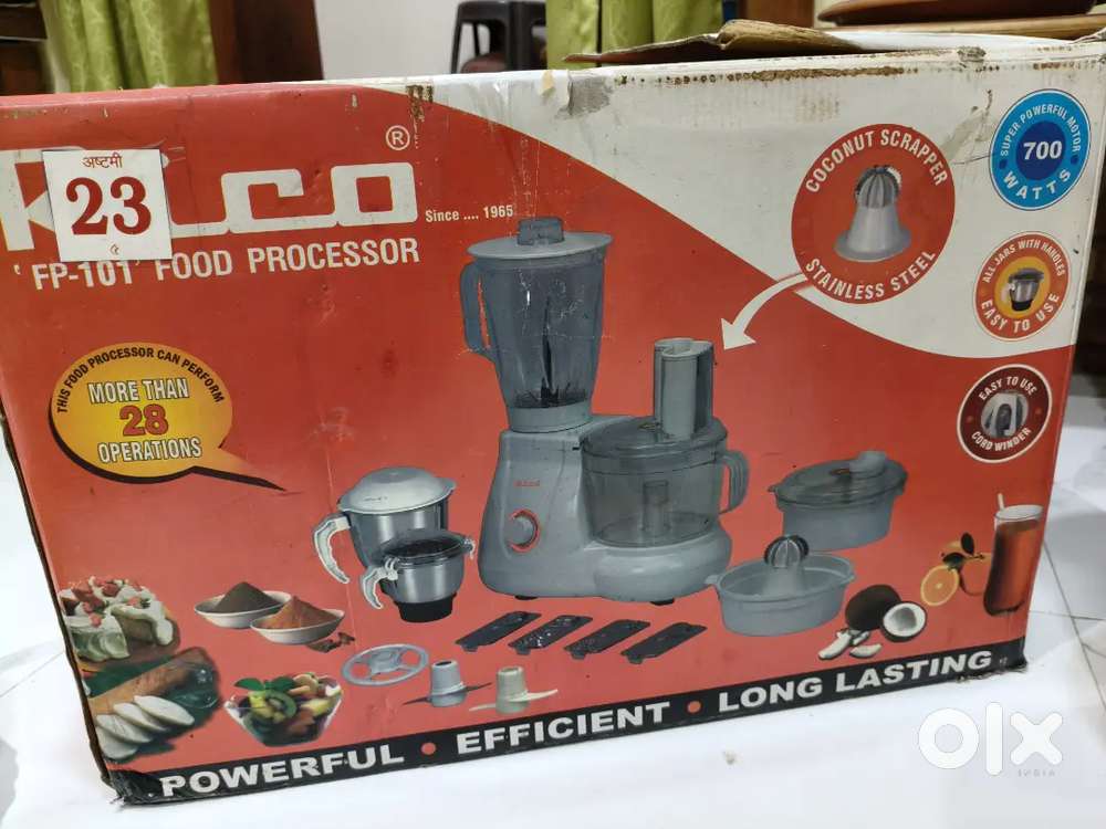 RICO  Food Processor, 3 Jars, 1 Processing Bowl