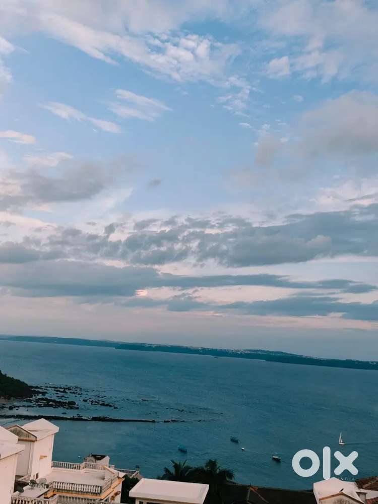 2bhk furnished sea view apartment for rent in dona paula