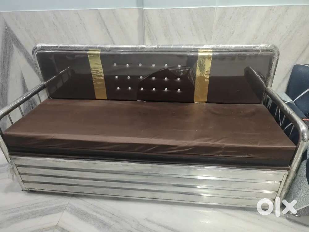 Sofa cum Bed (Stainless Steel)