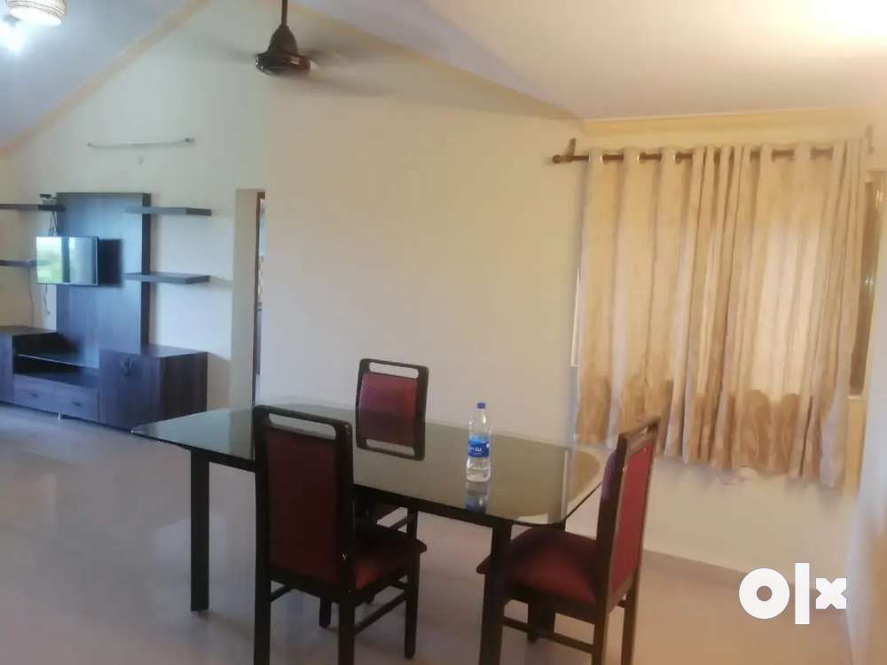 Pool facing Gated complex 2 bhk furnished flat for sale in Benaulim.