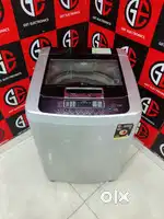 Id86Lg turbo drum maroon & silver 8 kg fully automatic washing machine