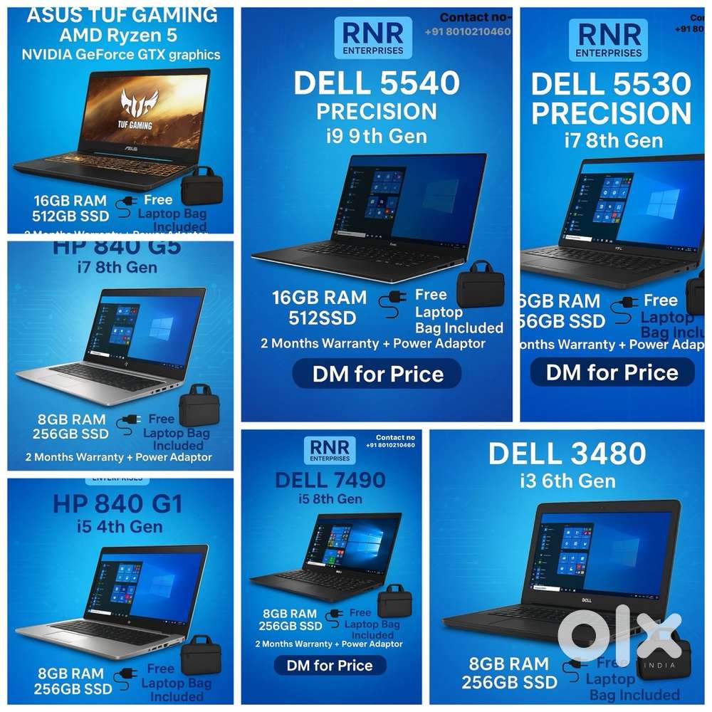 Dell and HP laptop (REFUBISHED)