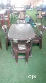 Fiber dining table on rent