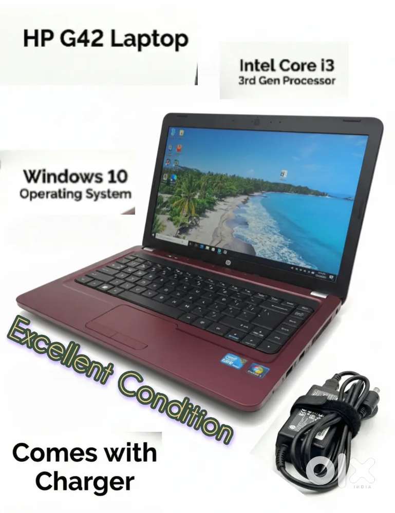 HP G42 Laptop with charger