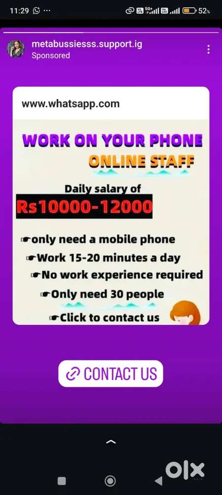 Online work from home
