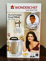 WONDERCHEF Automatic Soup Maker, 1.6L, 800W, White And Steel